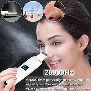 Ultrasonic Skin Scrubber Remover Blackhead Ultrasonic Peeling Facial Scrubber Shovel Deep Cleaning Face Lifting Remove Pore Acne Lightinthebox