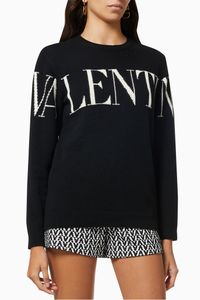 Valentino Sweater in Cashmere Wool Jacquard