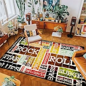 Floor Mat Area Rugs Roll Letters Carpets for Living Room Non Skid Door Mat miniinthebox