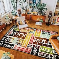 Floor Mat Area Rugs Roll Letters Carpets for Living Room Non Skid Door Mat miniinthebox - thumbnail