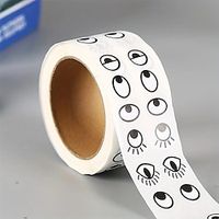 500pairs/set Eye Sticker Labels, Eye Self-adhesive Paper For DIY Handmade Arts And Crafts Toys And Home Decor 7.5cm / 3in miniinthebox