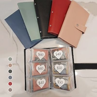 96 Envelope Savings Challenge Book, 96 Envelope Challenge Binder, Easy and Fun Way to Save 5,000, Budget Binder with Cash Envelopes, Budget Binder Savings Challenges Book with Cash Envelopes Lightinthebox