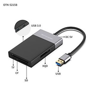 USB3.0 6 in 1 Multi-function Hub Card Reader USB3.0 to XQD/CF/TF/SD Card Reader miniinthebox