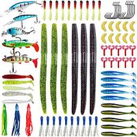 79 pcs Lure kit Fishing Lures Hard Bait Soft Bait Spoons Minnow Craws  Shrimp Frog Worm lifelike 3D Eyes Bass Trout Pike Freshwater and Saltwater Lightinthebox - thumbnail