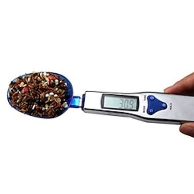 Digital Spoon Scale With 3 Heads 0.1g - 500g High Accuracy Food Measuring Scale Heads Changeable Small Cooking Scale Kitchen Gadgets Kitchen Stuff Kitchen Accessories Home Kitchen Items miniinthebox