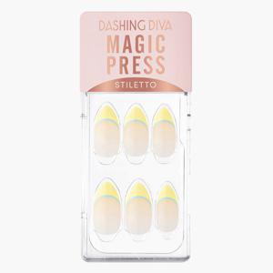 Dashing Diva 30-Piece Yellow Mint Nail Set