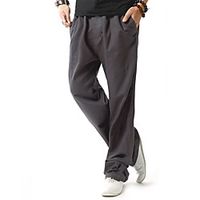 Men's Chinese Style Soft Quick Dry Lightweight Breathable Daily Leisure Sports Pants Pajamas Pants Solid Colored Solid Color Full Length Blue Grey Khaki Green White Lightinthebox - thumbnail