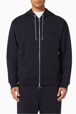 AX Circle Logo Hooded Jersey Sweatshirt AX Circle Logo Hooded Jersey Sweatshirt