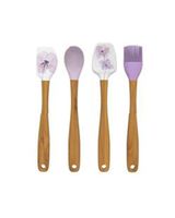 Core Bamboo and Silicone Mini Utensil Lavender Set of 4