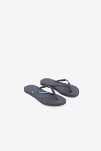 Kids Girls Slim Logo Pop-Up Slippers  Black/Blue