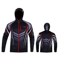 CAWANFLY Men's Hoodie Jacket Fishing Jacket Outdoor Long Sleeve UPF50 UV Protection Quick Dry Waterproof Zipper Lightweight Jacket Top Autumn / Fall Spring Summer Athleisure Fishing Camping  Hiking miniinthebox - thumbnail