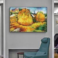 Famous Garden Landscape Farm Van Gogh Oil Painting Works National Gallery Art Handpainted Wall Picture For Living Room Decor Rolled Canvas (No Frame) miniinthebox - thumbnail