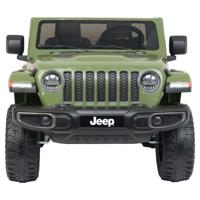 Licensed Battery Operated Jeep Rubicon Kids Car - Green (12V) (UAE Delivery Only) - thumbnail