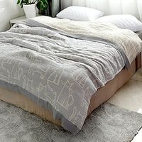 Japanese Four Layer Bamboo Cotton Towel Blanket Single and Double Person Four Season Gauze Towel Blanket Bamboo Cotton Blanket Student Comfortable Blanket Lightinthebox - thumbnail