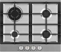 Midea 4 Burner Built In Gas Hob, Steel Finish, Silver - 60G40ME005SFT