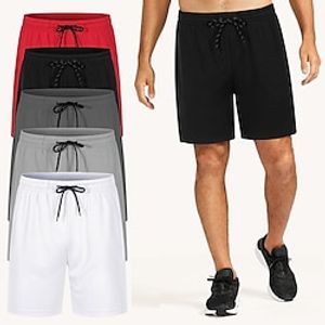 Men's Swimwear Swim Shorts Swim Trunks Plain Comfort Breathable Outdoor Daily Going out Fashion Casual Black White Lightinthebox