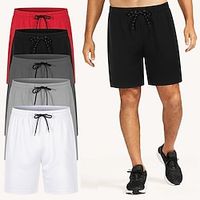 Men's Swimwear Swim Shorts Swim Trunks Plain Comfort Breathable Outdoor Daily Going out Fashion Casual Black White Lightinthebox - thumbnail