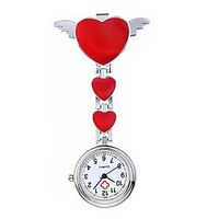 heart angle wing nurse pocket watch fob clip on brooch hanging for womens girls litbwat miniinthebox - thumbnail