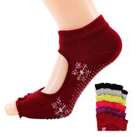 Women Half Toe Non Slip Yoga Socks