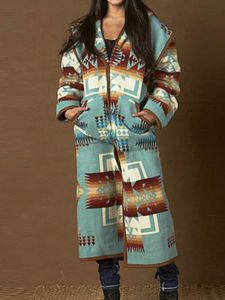 Long Double-sided Printed Coat