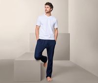 Mens 2 Pcs. V-neck Tee  White - thumbnail