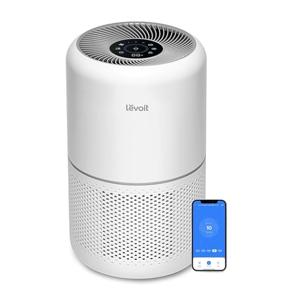 Levoit Core 300S Smart Air Purifier, Hepa Filter Traps 99.97% Virus & Pm 0.1 Particles, App Control, Compatible With Alexa