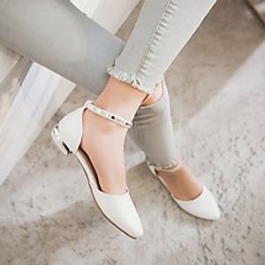 Girls' Sandals Princess Shoes School Shoes PU Synthetics Big Kids(7years ) White Pink Summer Lightinthebox