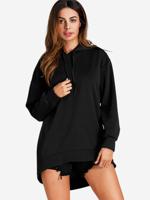 Casual Solid Color Women Hoodies