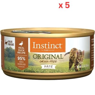 Instinct Original Real Duck Recipe Wet Cat Food - 5.5Oz (Pack of 5) Instinct Original Real Duck Recipe Wet Cat Food - 5.5Oz (Pack of 5)