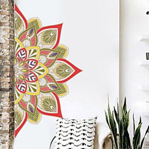 Creative Personality Colorful Mandala Culture Yoga Home Background Decoration Can Be Removed Stickers 57114CM miniinthebox