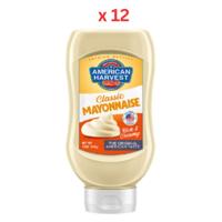 American Harvest Classic Mayonnaise Down Squeeze 12X510 Gms