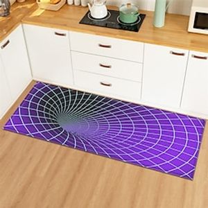 3D Vortex Pattern Area Rug Kitchen Mat Non-Slip Oil Proof Floor Mat Livingroom Rug Indoor Outdoor Mat Bedroom Decor Bathroom Mat Entrance Rug Door Mat Lightinthebox