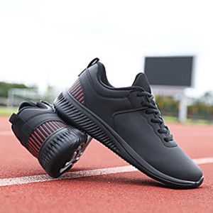 Men's Sneakers Lace up Casual Classic Chinoiserie Outdoor Office  Career Microfiber Breathable Non-slipping Wear Proof Black Grey Black  White Black  Red Spring Summer Lightinthebox