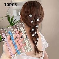 Elegant 10-Piece Flower Hair Clips for Girls - All-Season Princess Style Accessories, Perfect for Casual Chic Gifts Lightinthebox