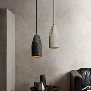 LED Pendant Lights Cement Design 12 Kitchen Island Lighting Modern Farmhouse Foyer Entryway Light Fixtures Ceiling Hanging Globe Over Table Cord Adjustable 1PCS 110-240V Lightinthebox