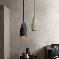 LED Pendant Lights Cement Design 12 Kitchen Island Lighting Modern Farmhouse Foyer Entryway Light Fixtures Ceiling Hanging Globe Over Table Cord Adjustable 1PCS 110-240V Lightinthebox - thumbnail