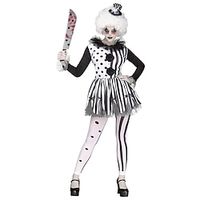 Burlesque Clown Clown Dress Pants Headpiece Adults' Women's Performance Halloween Stage Halloween Masquerade Easy Halloween Costumes miniinthebox - thumbnail