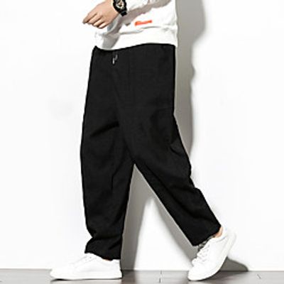 Men's Harlem Pants Soft Harem Pants Loose Casual Daily Pants Solid Color Full Length Elastic Waist Gray Black Coffee / Summer / Drawstring miniinthebox Men's Harlem Pants Soft Harem Pants Loose Casual Daily Pants Solid Color Full Length Elastic Waist Gray Black Coffee / Summer / Drawstring miniinthebox