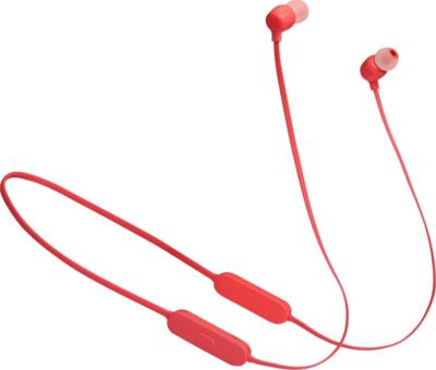 JBL Tune 125BT Wireless In Ear Headphone, Pure Bass Sound- Red