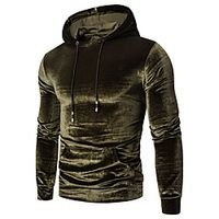 mens athletic velvet fleece tracksuit jogging sweatsuit activewear (s, red) miniinthebox - thumbnail
