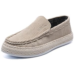 Men's Loafers  Slip-Ons Comfort Shoes Casual Outdoor Daily Faux Leather Breathable Cream-coloured Black Grey Summer Spring Lightinthebox