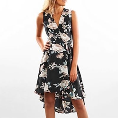 Women's A Line Dress Short Mini Dress White Black Navy Blue Yellow Sleeveless Floral Ruffle Plus High Low Print Spring Summer V Neck Stylish Elegant Vacation 2022 S M L XL Lightinthebox Women's A Line Dress Short Mini Dress White Black Navy Blue Yellow Sleeveless Floral Ruffle Plus High Low Print Spring Summer V Neck Stylish Elegant Vacation 2022 S M L XL Lightinthebox