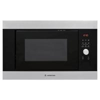 Ariston Built In 25L Microwave Oven With Grill, Inverter, LCD Display, Defrost Reheat and Grilling, Stainless Steel, Auto Programs, Child Lock, Round Grill Grid, 900W, 1000W Grill, Inox