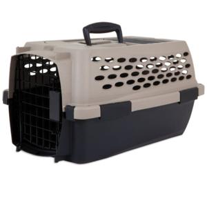 Petmate Vari Kennel 28 inch 25-30Lbs, Bleached Linen & Black - 28 X 20.5 X 21.5 (71.1 X 52 X 54.6 Cm)