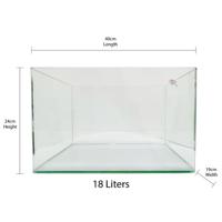 Aqua Viu Curved Glass Tanks - 40 X 19 X 24 Cm