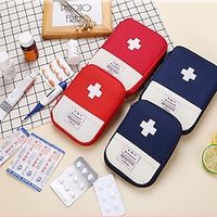 Oxford Cloth Medical Bag Portable First Aid Kit Medicine Storage Bag Travel Small Medical Bag Macaron Color miniinthebox - thumbnail