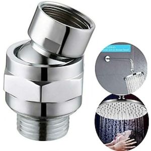 Shower Head Swivel Ball Adapter, Brass Chrome Ball Joint Shower Arm Head Angle Adjustable Swivel, Bathroom Shower Accessories, Shower Head Adapter Lightinthebox