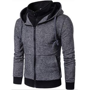 Mens False Two Pieces Casual Hooded Tops