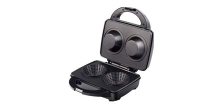 Sonashi Dual Cup Waffle Maker W Cool Touch Handle Multi-Colour - SWM-867