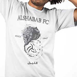 Men's Unisex Tee T shirt Hot Stamping Graphic Prints Lion Graffiti Plus Size Print Short Sleeve Casual Tops Cotton Basic Fashion Designer Big and Tall White miniinthebox